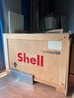 Nu 50% korting, zie tekst! Vintage Shell erfgoed lichtbakken, Ophalen, Gebruikt, Lichtbak of (neon) lamp
