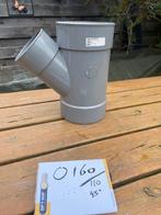 Pvc inloopstuk van 160. naar 110 45 graden, Doe-het-zelf en Verbouw, Buizen en Afvoer, Bochten, Pvc, Ophalen of Verzenden, Zo goed als nieuw