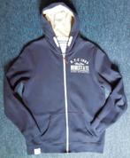 Donkerblauw Vest met capuchon maat 170/176, Kinderen en Baby's, Kinderkleding | Maat 170, Trui of Vest, Ophalen of Verzenden, Zo goed als nieuw