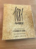 Parfum Amber, Verzamelen, Ophalen of Verzenden, Nieuw, Proef of Tester, Gevuld