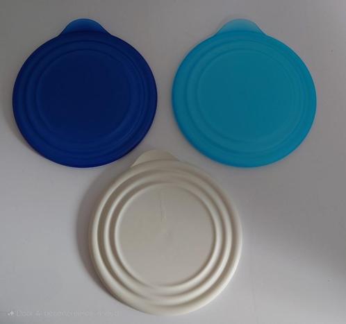 Tupperware deksels Eleganzia 5026A Ø 16cm Blauw/Crème NIEUW, Huis en Inrichting, Keuken | Tupperware, Nieuw, Overige typen, Blauw