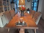 6 elegante eetkamerstoelen met knopen, Ophalen, Gebruikt, Overige kleuren, Landelijk