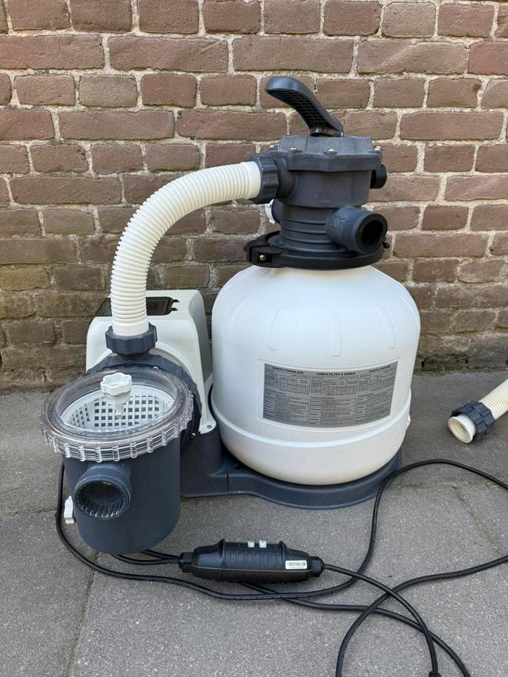 Zandfilterpomp 11 m3/h plus chloordoseersluis, Tuin en Terras, Zwembad-toebehoren, Zo goed als nieuw, Filter, Ophalen