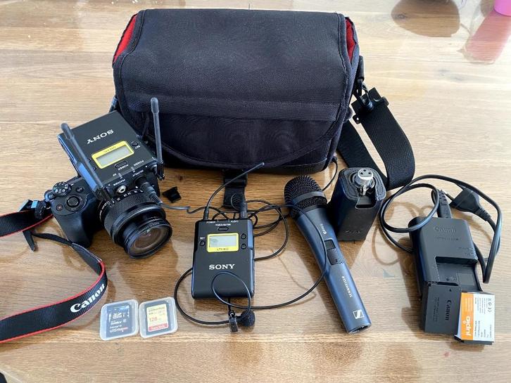 Canon EOS M50 compleet met optioneel. Sony audio set, Audio, Tv en Foto, Fotocamera's Digitaal, Gebruikt, Compact, Canon, Minder dan 4 keer