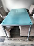 Uittrekbare eettafel, Huis en Inrichting, Tafels | Eettafels, Ophalen, Gebruikt, Rechthoekig, 50 tot 100 cm