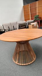 Prachtige nieuwe tuintafel Callisto, teak! 120cm., Tuin en Terras, Ophalen, Zo goed als nieuw, Rond