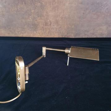 Wandlamp - Notaris wandlamp - Zwenkarm - Koper/Brons Vintage beschikbaar voor biedingen