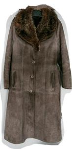 Prachtig gevoerde winterjas merk: "ALCODIN leather Coat", Ophalen of Verzenden, Gedragen, Maat 38/40 (M), Overige kleuren