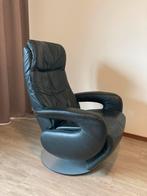 Zwart leren relax fauteuil / stoel Prominent., Huis en Inrichting, 75 tot 100 cm, Modern, Gebruikt, Leer