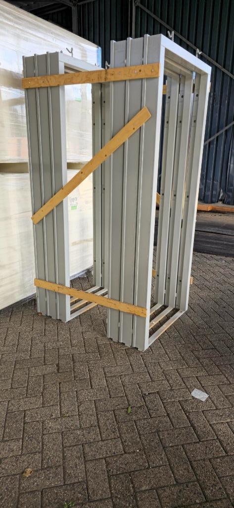 13 x Deurkozijnen met grondlaag 918x2180 mm zonder dorpel, Doe-het-zelf en Verbouw, Kozijnen en Schuifpuien, Zo goed als nieuw