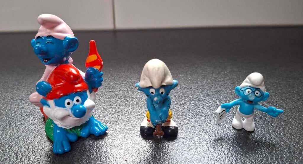 3 Smurfen figuren, Verzamelen, Ophalen of Verzenden, Zo goed als nieuw