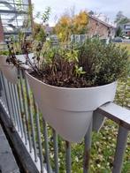 4 Elho Bloembakken voor Balkon - Set, Tuin en Terras, Bloembakken en Plantenbakken, Ophalen, Kunststof, Gebruikt, Minder dan 30 cm