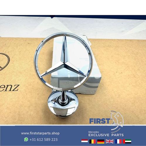 Mercedes STAANDE STER CHROOM motorkap logo embleem METAAL AM, Auto-onderdelen, Carrosserie en Plaatwerk, Mercedes-Benz, Gebruikt