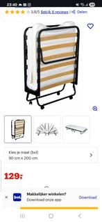 Vouwbed opklapbed luxor nooit gebruikt 90 x 200. Zie bol com, Ophalen, 90 cm, Eenpersoons, Nieuw