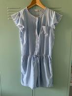 Blauw-wit jumpsuit maat 158, Gebruikt, Meisje, Ophalen of Verzenden, Setje