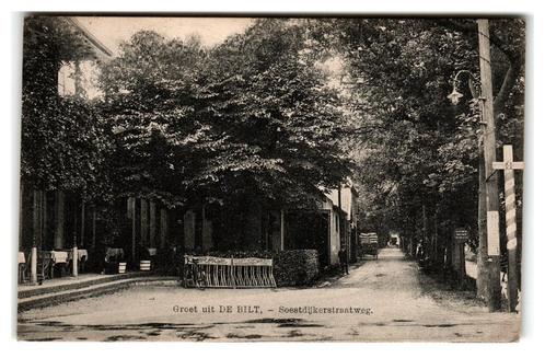 De Bilt, Soestdijkerstraatweg. Nauta 7318 Militair Verzonden, Verzamelen, Ansichtkaarten | Nederland, Gelopen, Utrecht, 1920 tot 1940