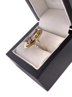 Vintage 14 Karaat Gouden Dames Ring Ovaal Amethyst, 18 tot 19, Onbekend, Ophalen of Verzenden, Zo goed als nieuw