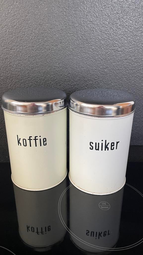 Koffie en suiker blikken brabantia, Antiek en Kunst, Ophalen of Verzenden