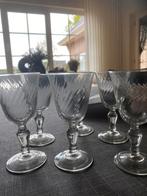 6 oude antieke wijnglazen/wijn glas perfecte staat, Antiek en Kunst, Antiek | Glas en Kristal, Ophalen