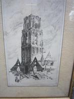 Byzondere Ets, RUINE, Laurenskerk Rotterdam, DICK de WILDE, Antiek en Kunst, Kunst | Etsen en Gravures, Ophalen