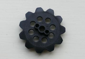 K'NEX Onderdelen | Tandwiel Zwart | Sprocket Gear Black beschikbaar voor biedingen