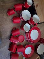 Hema ceramic rood servies, Huis en Inrichting, Keramiek, Ophalen of Verzenden, Zo goed als nieuw, Overige stijlen