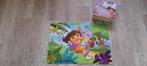 Dora vloerpuzzel met doos., Ophalen of Verzenden, Meer dan 50 stukjes, Zo goed als nieuw