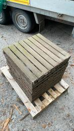 Hardhouten vlondertegels / tuintegels 50x50 cm, Ophalen of Verzenden, Zo goed als nieuw, Hout