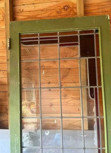 deur glas in lood 2010 mm x 701mm beschikbaar voor biedingen