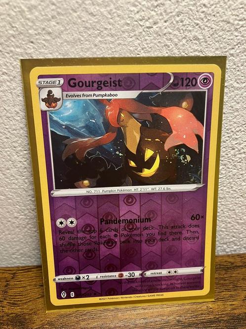 Gourgeist 077/203 Pokemon kaart evolving skies reverse holo, Hobby en Vrije tijd, Verzamelkaartspellen | Pokémon, Nieuw, Losse kaart