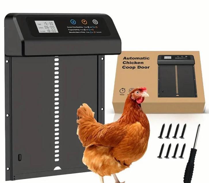 Automatisch kippenluik, kippendeur, chickenguard., Dieren en Toebehoren, Pluimvee, Kip, Meerdere dieren