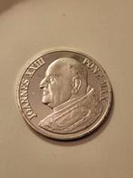 Paus Johannes XXIII Herdenkingsmunt Rome Vaticaan verzilverd, Ophalen of Verzenden, Overige materialen