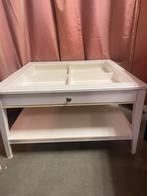 WITTE SALONTAFEL ZONDER GLASPLAAT, Ophalen, 50 tot 100 cm, Zo goed als nieuw, Minder dan 50 cm