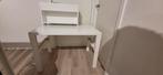 Wit Bureau met Bovenkast IKEA Pahl, Ophalen, In hoogte verstelbaar, Gebruikt, Bureau