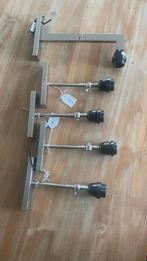 Art Deco chroom lampen, Huis en Inrichting, Lampen | Hanglampen, Gebruikt, Ophalen of Verzenden, Metaal, Minder dan 50 cm