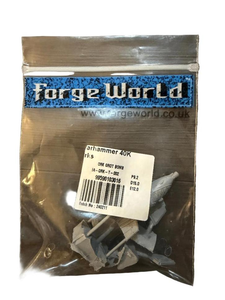 Warhammer 40K Forge World Ork Grot Bomb, Hobby en Vrije tijd, Wargaming, Zo goed als nieuw, Warhammer, Ophalen of Verzenden