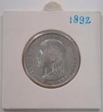 1 Gulden 1892	Koningin Wilhelmina, 1 gulden, Zilver, Ophalen of Verzenden, Koningin Wilhelmina