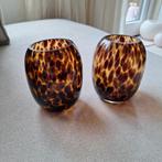 Panterprint Vaasjes/Waxinelichthouders, Overige kleuren, Ophalen of Verzenden, Minder dan 50 cm, Glas