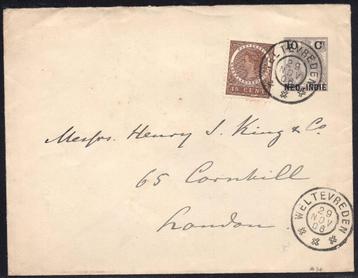 P89 Brief Nederlands Indie Grootrondstempel Weltevreden beschikbaar voor biedingen