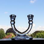 2-Armige Kandelaar Kristal, Antiek en Kunst, Ophalen of Verzenden, Kristal