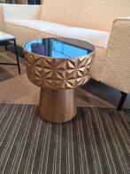 Nieuwe By-Boo salontafel Besto rond goud glas 40x40x48cm€120, Ophalen, ., Nieuw, .