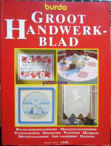 Handwerken - burda groot handwerkblad -boek burda 