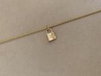 Gouden ketting met slotjes bedel verguld hippie ibiza lock, Nieuw, Ophalen of Verzenden, Goud, Overige materialen