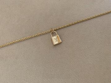 Gouden ketting met slotjes bedel verguld hippie ibiza lock  beschikbaar voor biedingen