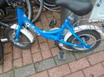 12 inch puckfietsje kleur blauw, Fietsen en Brommers, Fietsen | Kinderfietsjes, Ophalen, Gebruikt, Minder dan 16 inch