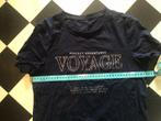 Only donkerblauw tshirt met zilv. opdruk S, Ophalen of Verzenden, Zo goed als nieuw, Blauw, Korte mouw