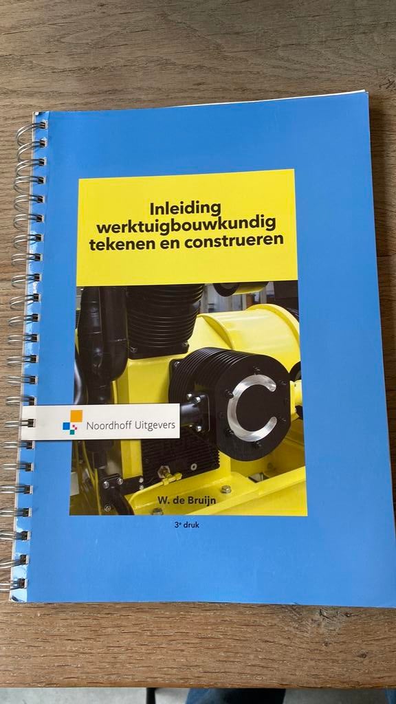 Inleiding werktuigbouwkundig tekenen en construeren, Wiebe de Bruijn, Ophalen of Verzenden, Zo goed als nieuw, Bouwkunde
