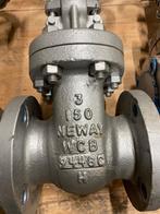 2x NEWAY schuifafsluiter / gate valve 3” DN80 – Class 150, Ophalen, Nieuw