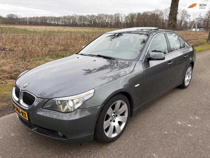 BMW 5-serie 535d Leer/Dakje/Vol Opties/Memory/Airco/Automaat, Auto's, BMW, Bedrijf, Te koop, 5-Serie, ABS, Airbags, Airconditioning