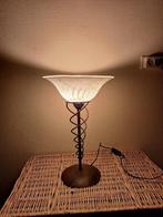Retro art-deco/art-nouveau revival schemerlamp, Gebruikt, Ophalen of Verzenden, Glas, Retro art-deco/art-nouveau revival